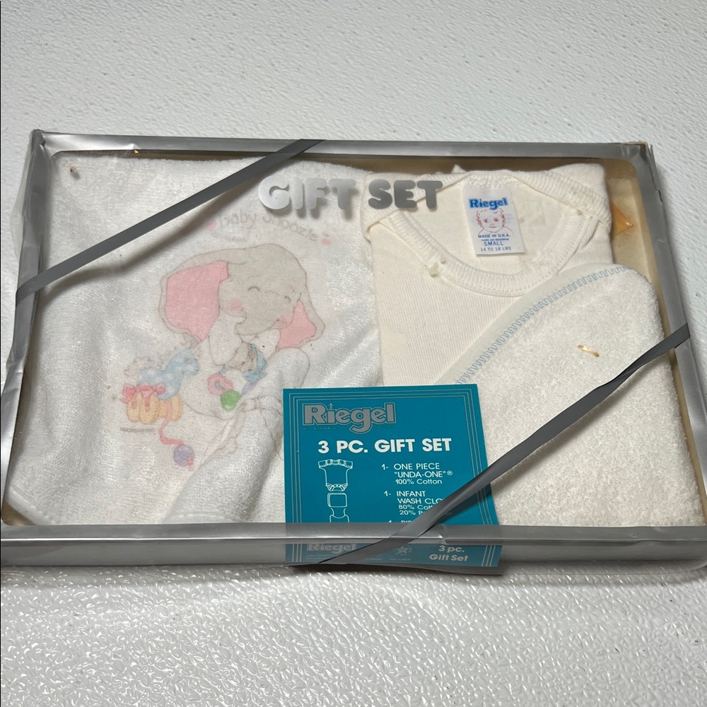 Riegel Baby Gift Set with Elephant Design